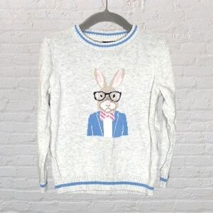 Janie and Jack Glasses Bunny Sweater